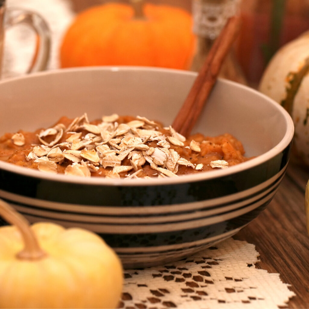 slow cooker pumpkin oatmeal 1