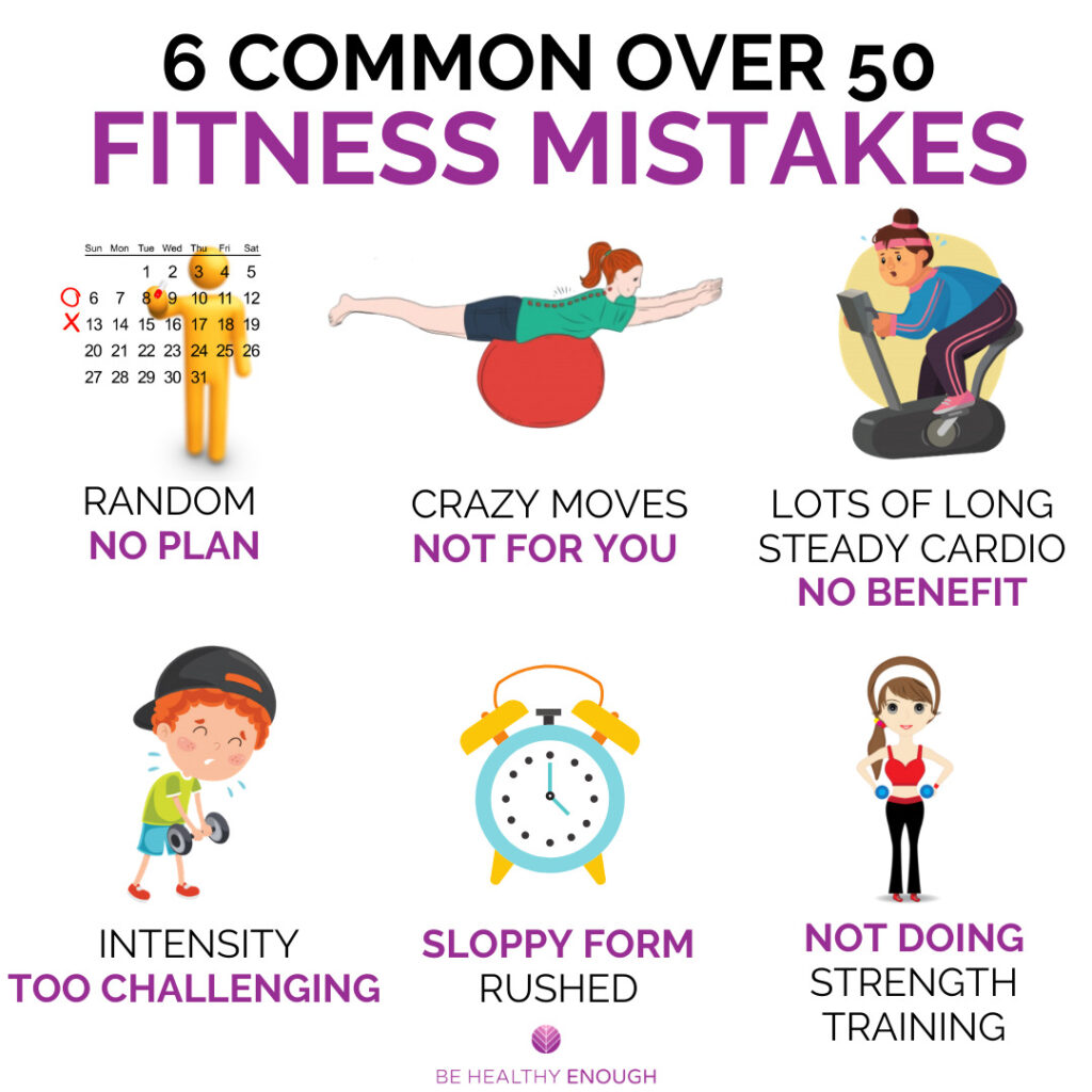 6 common over 50 fitness mistakes