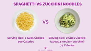 spaghetti vs zucchini noodles 2