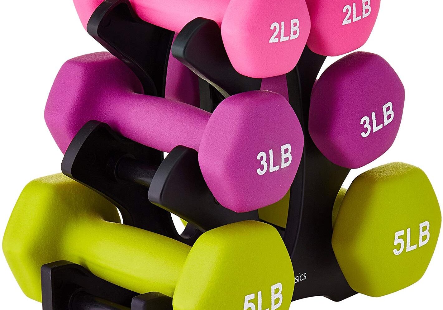 AmazonBasics-Neoprene-Dumbbell-Weight-Set